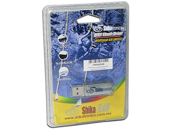 Unidad de almacenamiento Portátil ShikaFlash de 8GB, USB 2