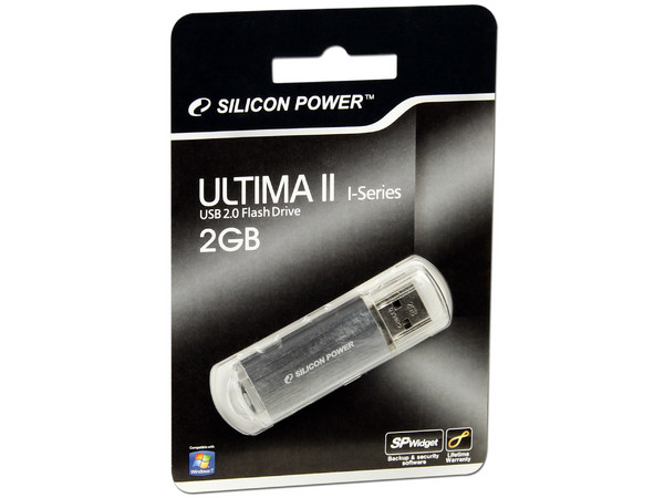 Unidad Flash USB 2.0 SILICON POWER Ultima II de 2GB