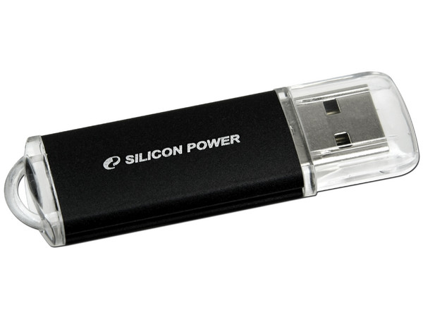 Unidad Flash USB 2.0 SILICON POWER Ultima II de 4GB. Color Negra