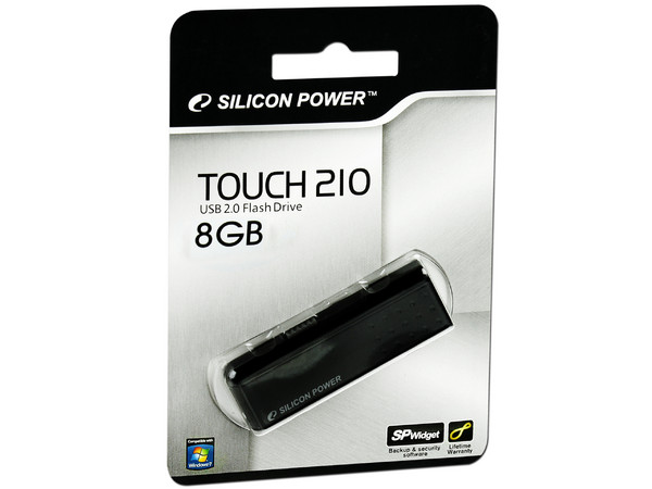 Unidad Flash USB 2.0 SILICON POWER Touch 210 de 8GB
