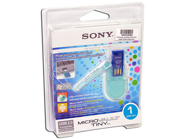 Unidad Flash USB 2.0 Sony Micro Vault Tiny de 1GB