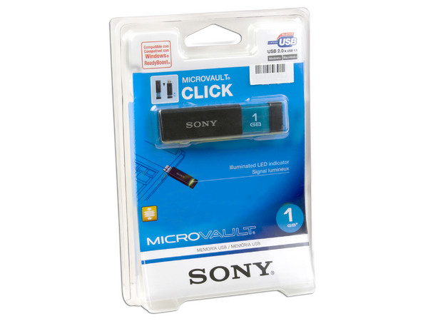 Unidad Flash USB 2.0 Sony Micro Vault CLICK de 1GB 