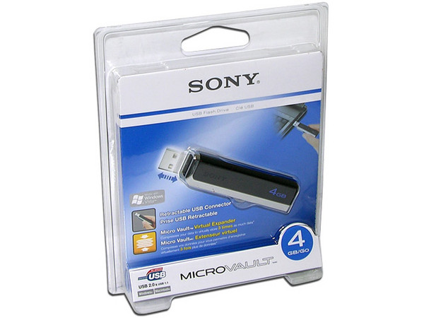 Unidad Flash USB 2.0 Sony Micro Vault Classic de 4GB