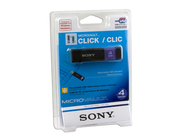 Unidad Flash USB 2.0 Sony Micro Vault CLIC de 4GB