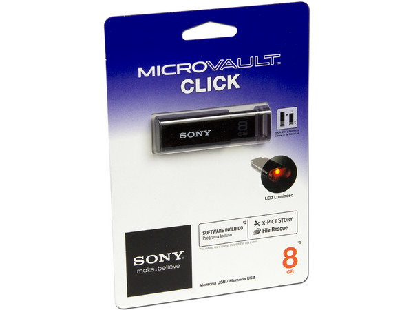 Unidad Flash USB 2.0 Sony MicroVault CLICK de 8GB