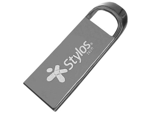 Unidad Flash USB 2.0 Stylos ST500 de 128GB. Color Plata.