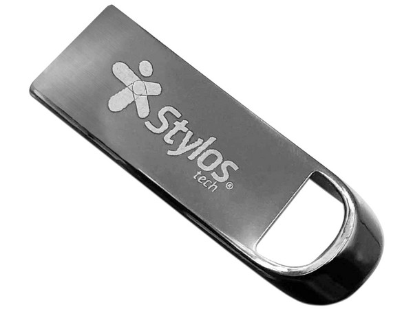 Unidad Flash USB 2.0 Stylos ST500 de 256GB. Color Plata.
