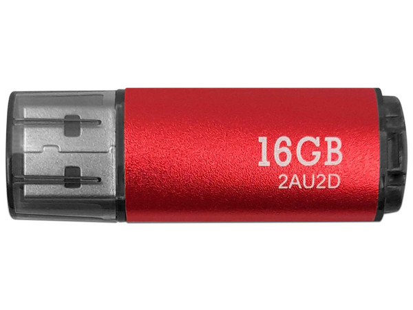 Unidad Flash USB 2.0 Stylos de 16 GB, Color Rojo.