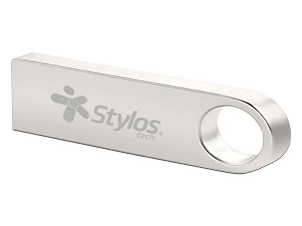 Unidad Flash USB 2.0 Stylos UV210 de 64GB. Color Plata.