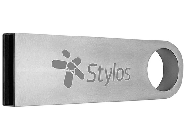 Unidad Flash USB 2.0 Stylos STMUSB6B de 256GB. Color Plata.