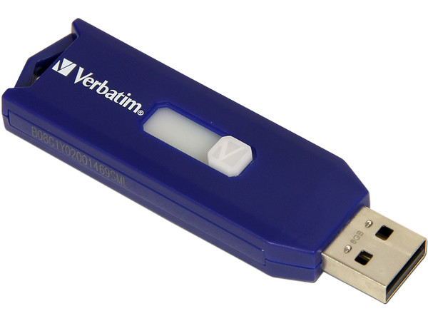 Unidad Flash USB 2.0 Verbatim Store 'n' Go de 8GB. Color Azul 