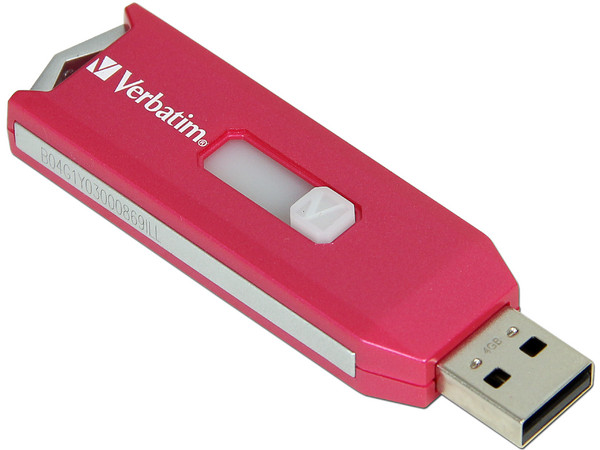 Unidad Flash USB 2.0 Verbatim Store 'n' Go de 4 GB. Color Rosa