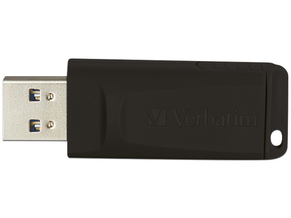 Unidad Flash USB 2.0 Verbatim Slider de 64GB. Color Negro.