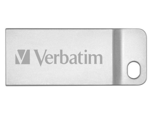 Unidad Flash USB 2.0 Verbatim Metal Executive de 32GB. Color Plata.