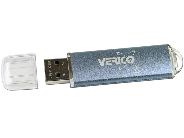 Unidad Flash USB 2.0 Verico Speedster de 8GB. Color Azul-Gris 