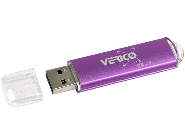 Unidad Flash USB 2.0 Verico Speedster de 8GB. Color Morada