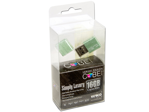 Unidad Flash USB 2.0 Verico Cube de 16GB. Color Verde 