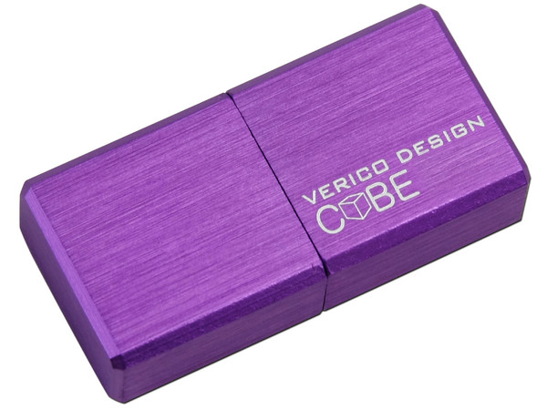 Unidad Flash USB 2.0 Verico Cube  de 4GB. Color Purpura