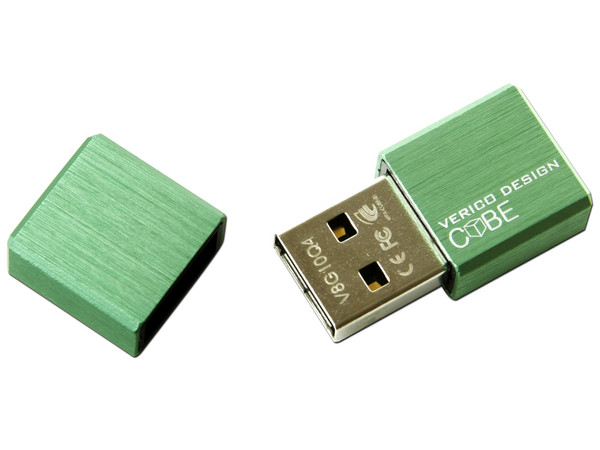 Unidad Flash USB 2.0 Verico Cube  de 8GB. Color Verde 