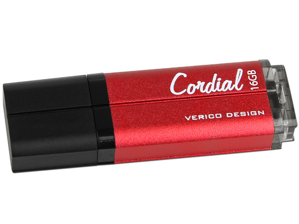Unidad Flash USB 2.0 Verico Cordial de 16GB. Color Roja