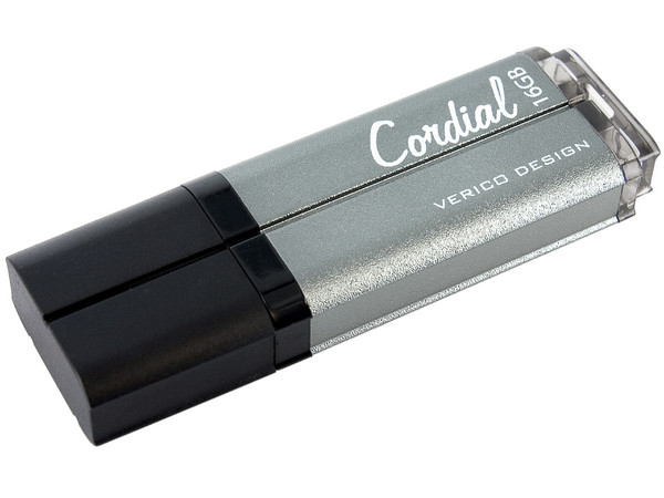 Unidad Flash USB 2.0 Verico Cordial de 16GB. Color Gris