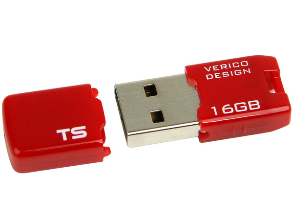 Unidad Flash USB 2.0 Verico TseriesS de 16GB. Color Roja