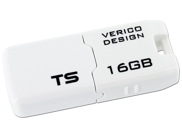 Unidad Flash USB 2.0 Verico TseriesS de 16GB. Color Blanca