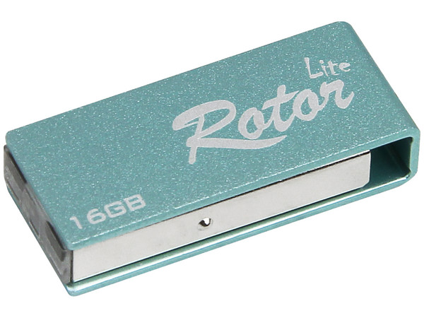 Unidad Flash USB 2.0 Verico Rotor Lite de 16GB. Color Celeste