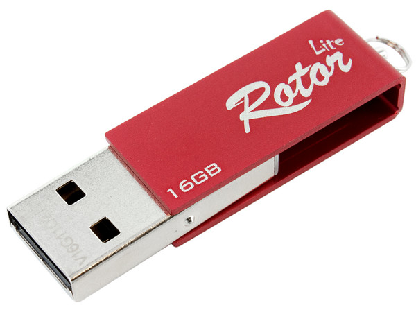 Unidad Flash USB 2.0 Verico Rotor Lite de 16GB. Color Roja