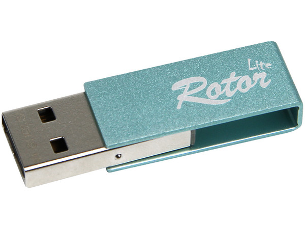 Unidad Flash USB 2.0 Verico Rotor Lite de 8GB. Color Celeste