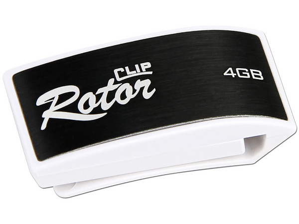 Unidad Flash USB 2.0 Verico Clip Rotor de 4GB. Color Negra