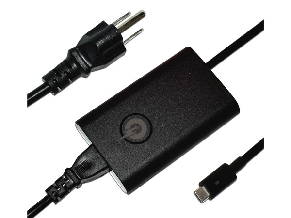 Cargador Para Laptop POWE ADAP9016 de 65W, 20V y 3.25A, USB Tipo C. Color Negro.