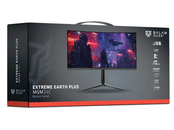 Monitor Gamer Curvo Balam Rush Extreme Earth Plus MGM34C de 34