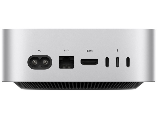 Mac Mini: 
Procesador Apple M4, 
Memoria RAM de 24GB, 
SSD de 512GB, 
S.O. MacOS Sequoia.