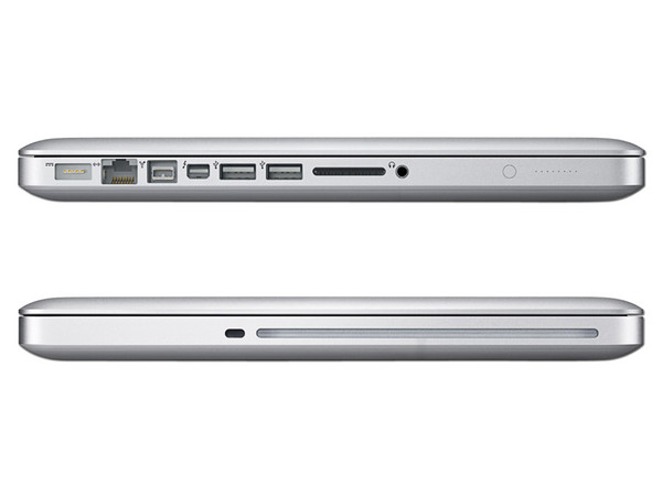 Apple MacBook Pro:
Procesador Intel Core i5 (2.5 GHz) 3ra Generación,
Memoria de 4 GB DDR3, Disco Duro de 500 GB,
Pantalla LED de 13.3
