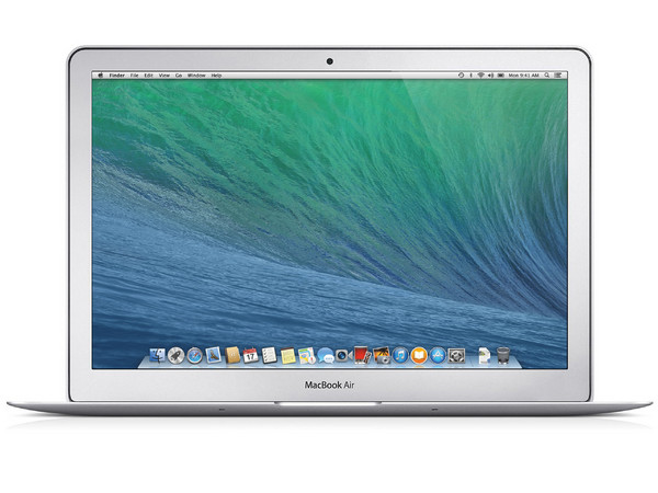 Apple MacBook Air:
Procesador Intel Core i5 (hasta 2.7 GHz) 4ta Generación,
Memoria de 4 GB DDR3, SSD 256 GB,
Pantalla LED de 13.3