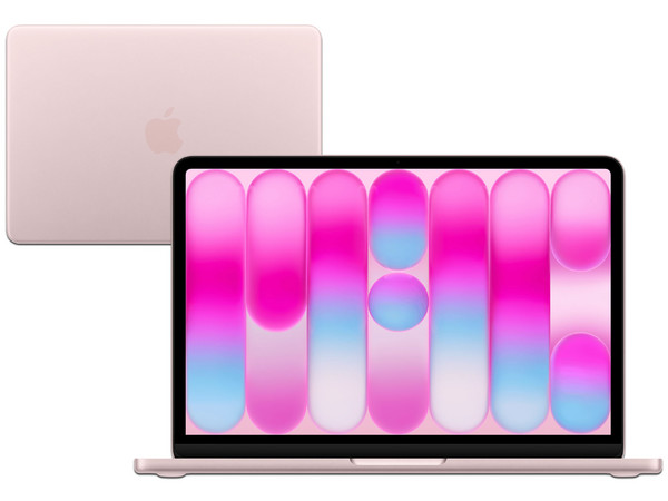 MacBook Neo (Color Rosa Rubor): 
Procesador Apple A18 Pro, 
Memoria RAM de 8GB, 
SSD de 256GB, 
Pantalla de 13