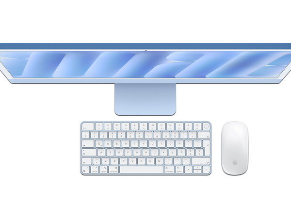 Apple iMac: 
Procesador Apple M4, 
Memoria de 16GB, 
SSD de 512GB, 
Pantalla de 24
