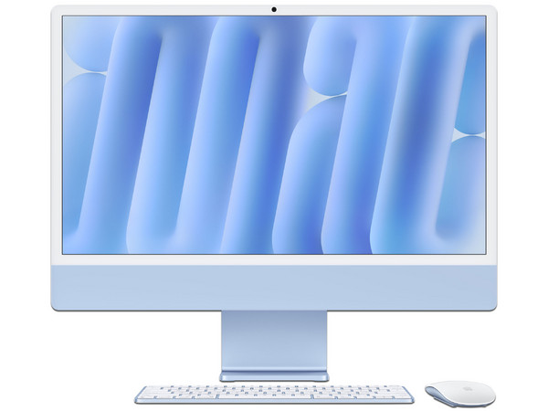 Apple iMac: 
Procesador Apple M4, 
Memoria de 16GB, 
SSD de 512GB, 
Pantalla de 24