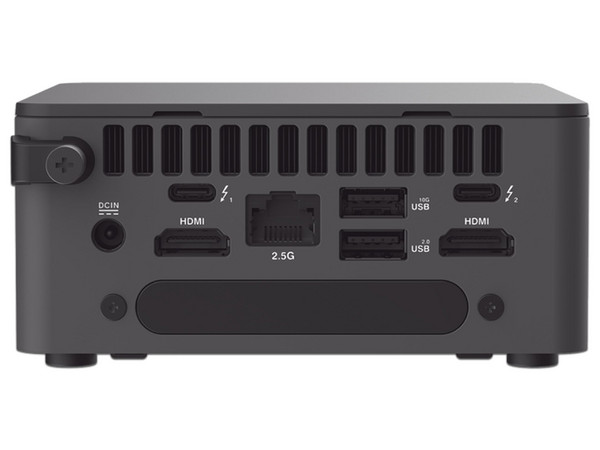 Mini PC ASUS Nuc BOXNUC1513I,
Procesador Intel Core i5 1340P (hasta 4.6 Ghz),
RAM de hasta 64GB, SSD O HDD No Incluidos,
Video Iris Xe Graphics,
Bluetooth 5.3, Wi-Fi 6E,
S.O. No Incluye, Color Negra.