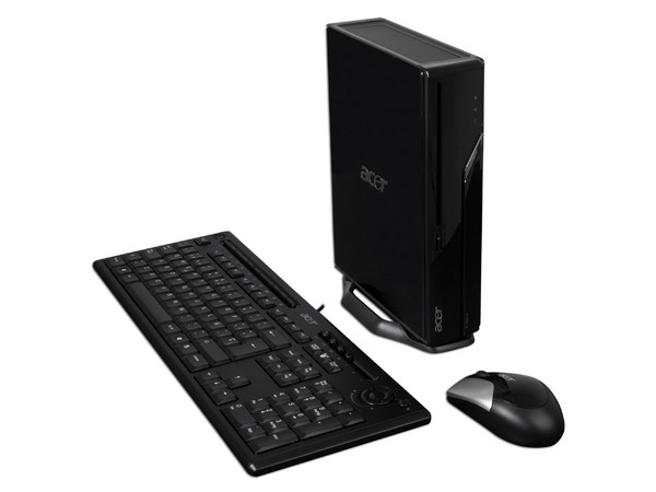 Mini Computadora Acer Aspire Ultra Small L5100,
Procesador AMD Athlon 64 X2 4400+ (2.2Ghz),
Memoria 2 GB PC2-5300 DDR2,
D.D. de 250GB, Super Multi DVD±R/RW,
Red, HDMI, Windows Vista Home Premium.
No Incluye Monitor.
