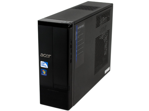 Mini Computadora Acer Aspire AX1900-B2001,
Procesador Intel Celeron E3300 (2.50 GHz),
Memoria 3 GB DDR3,
D.D. de 320GB SATA, DVD±R/RW,
Red, Windows 7 Home Basic,
Monitor LCD Widescreen de 18.5