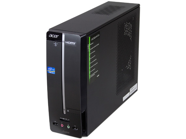 Computadora Acer Aspire AXC600-MT34,
Procesador Intel Core i3-3220 (3.3 GHz) 3era Generación,
Memoria 8 GB DDR3, D.D. de 1 TB,
DVD±R/RW DL, Video Intel HD Graphics 2500,
Windows 8 (64 Bits),
Monitor LED de 18.5