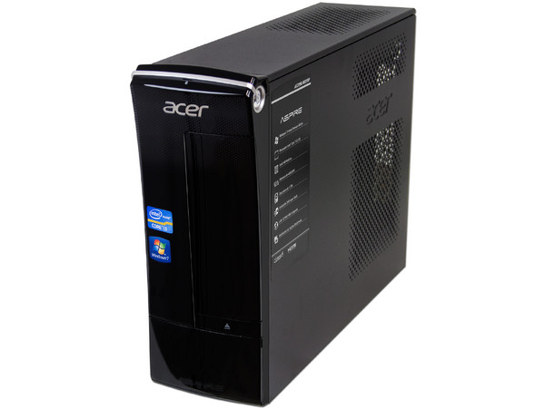 Mini Computadora Aspire AX3990-MO10P,
Procesador Intel Core-i3 2120 (3.3 GHz),
Memoria 6 GB DDR3, D.D. de 1.5TB,
Video Intel HD Graphics 2000, DVD-SuperMulti DL, Red,
Windows 7 Home Premium (64 bits),
No Incluye Monitor.