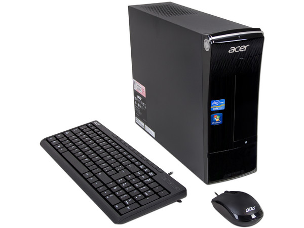 Mini Computadora Aspire AX3990-MO10P,
Procesador Intel Core-i3 2120 (3.3 GHz),
Memoria 6 GB DDR3, D.D. de 1.5TB,
Video Intel HD Graphics 2000, DVD-SuperMulti DL, Red,
Windows 7 Home Premium (64 bits),
No Incluye Monitor.