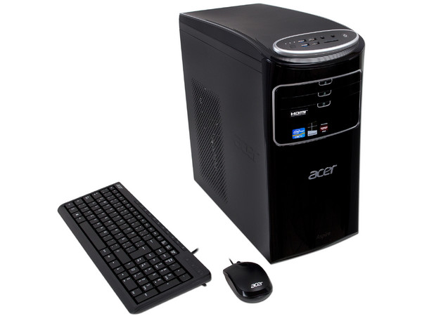Computadora Acer Aspire AME600-MO338,
Procesador Intel Core i7-3770 (hasta 3.9 GHz) 3era Generación,
Memoria de 12 GB DDR3, D.D. de 2 TB,
DVD±R/RW DL, Video Radeon HD 7350 1GB,
Windows 8 (64 Bits),
No Incluye Monitor.