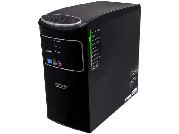 Computadora Acer Aspire AME600-MO338,
Procesador Intel Core i7-3770 (hasta 3.9 GHz) 3era Generación,
Memoria de 12 GB DDR3, D.D. de 2 TB,
DVD±R/RW DL, Video Radeon HD 7350 1GB,
Windows 8 (64 Bits),
No Incluye Monitor.