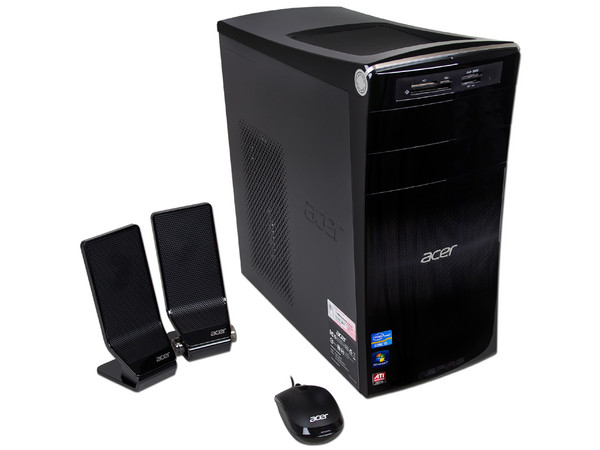 Computadora Acer Aspire M3970-MO12P:
Procesador Intel Core i5-2400 (3.1 GHz),
Memoria de 6GB DDR3, D.D. de 2TB,
Video Radeon HD 6450, SuperMulti DVD±RW DL, 
Windows 7 Home Premium (64 bits),
No Incluye Monitor