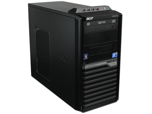 Computadora Acer Veriton VM480G-SD7500C,
Procesador Intel Core 2 Duo E7500 (2.93GHz),
Memoria 3 GB DDR3 1333MHz,
D.D. de 320 GB SATA, DVD±R/RW,
Red, Windows 7 Profesional (32 Bits)