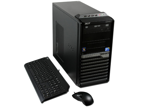 Computadora Acer Veriton VM480G-SD7500C,
Procesador Intel Core 2 Duo E7500 (2.93GHz),
Memoria 3 GB DDR3 1333MHz,
D.D. de 320 GB SATA, DVD±R/RW,
Red, Windows 7 Profesional (32 Bits)